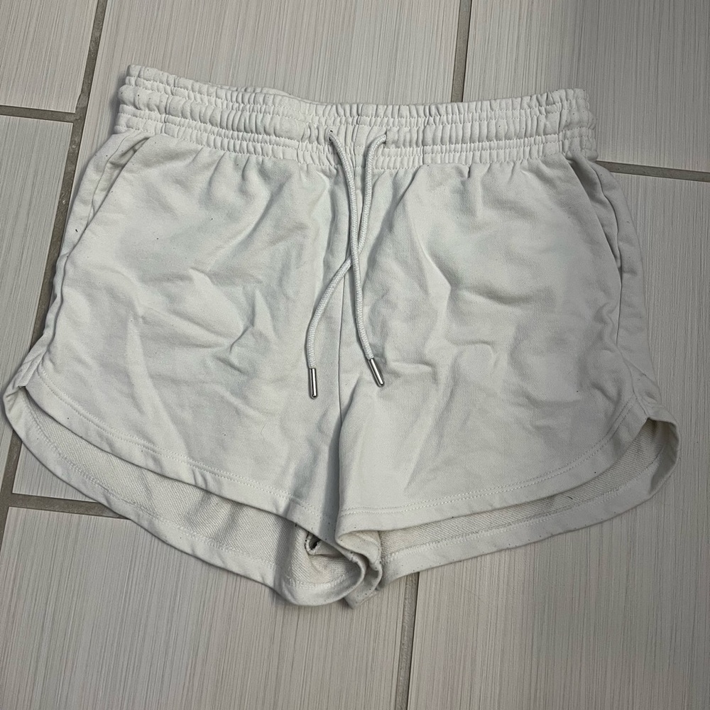 White Sweatshorts